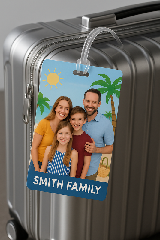 Custom Photo Bag Tag