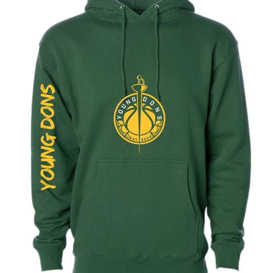 Green Young Dons Basketball Hoodie – Team Spirit Pullover Sweatshirt