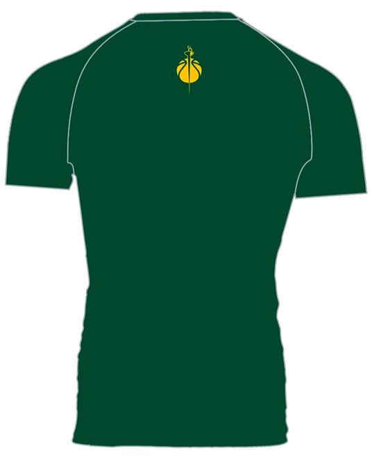 Green Dons Compression Shirt – Athletic Performance Training Tee